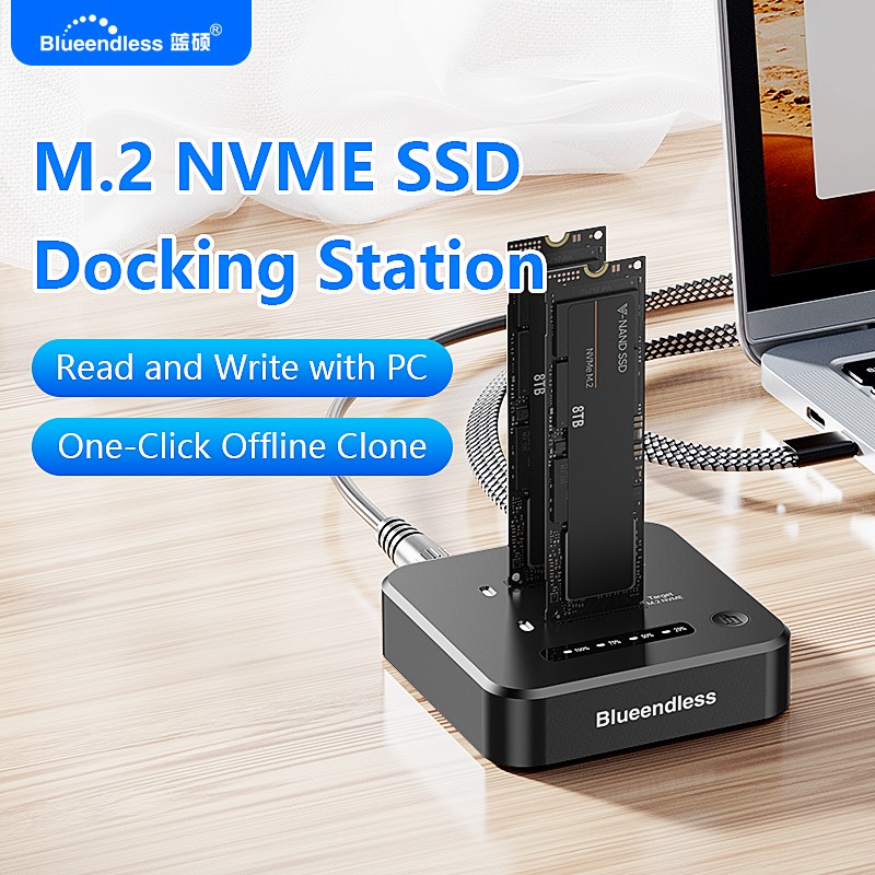 8Tb M2 Nvme Ssd - Estación de Acoplamiento Blueendless Offline Clone