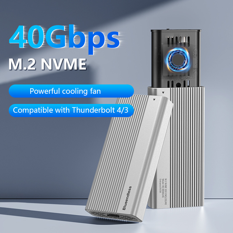 Usb4 40Gbps External Ssd 8Tb - Carcasa Portátil USB4 M.2 NVMe SSD