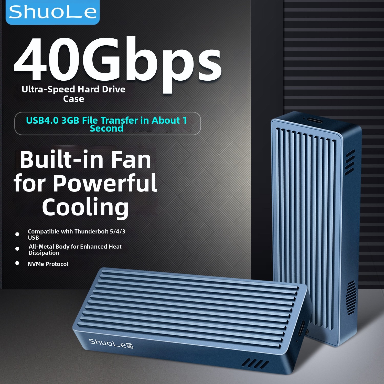Caja SSD USB 4,0 M.2 NVMe de 4 - Usb4 40Gbps External Ssd 8Tb reseña y precio