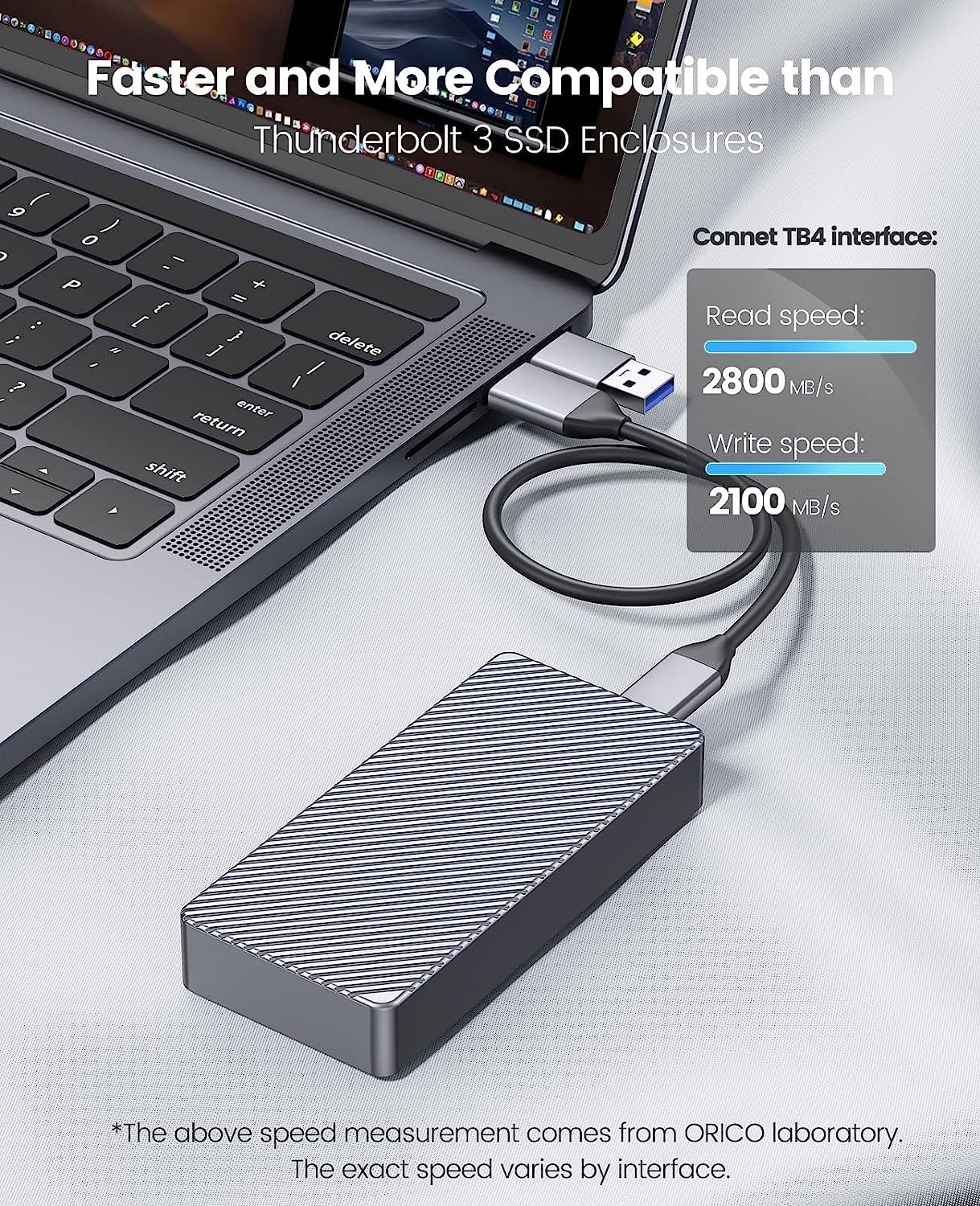 ORICO 40Gbps M.2 NVMe SSD Caja - Thunderbolt 4 External Ssd 4Tb reseña y precio