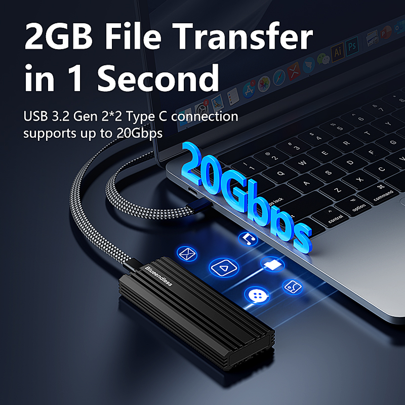 BLUEENDLESS - Carcasa M.2 PCIE - 8Tb M2 Nvme Ssd reseña y precio