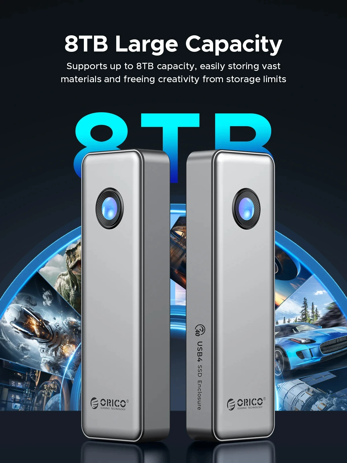 ORICO-carcasa externa de alumi - Usb4 40Gbps External Ssd 8Tb reseña y precio